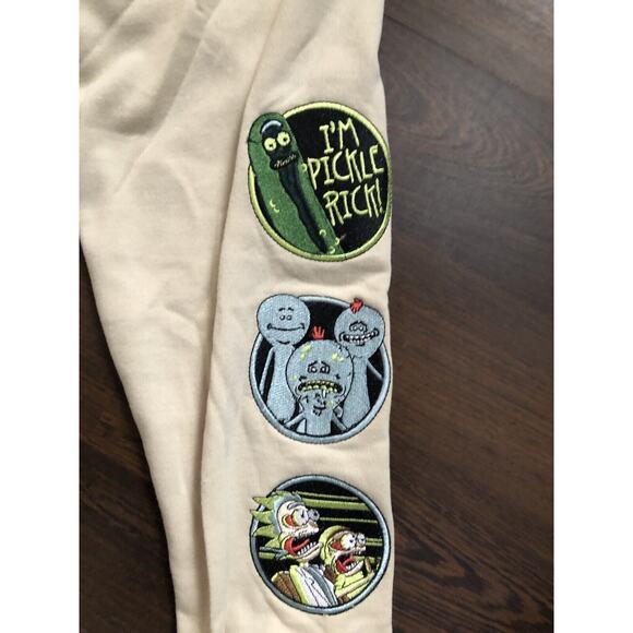 Rick And Mortuary Tan Embroidered Hood Men’s Sz Medium Nowt - Picture 7 of 16